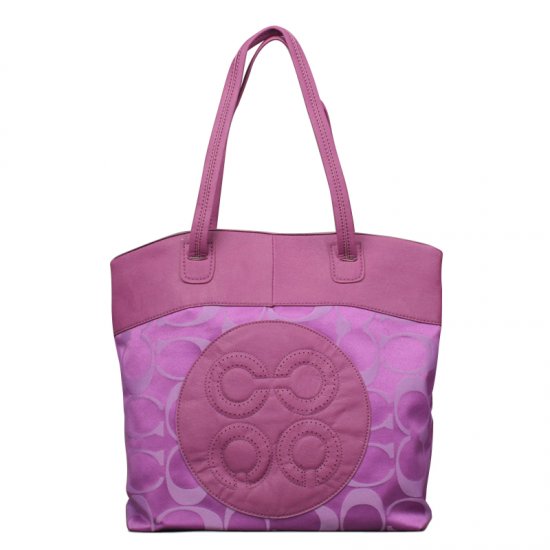 Coach Julia Big C Medium Purple Totes EMQ | Women